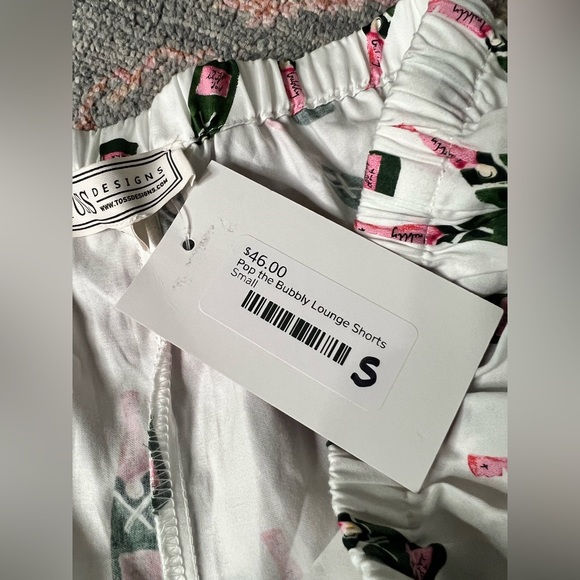 Allie June Toss Pop the Bubbly Lounge Shorts NWT - Picture 3 of 5